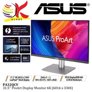 ASUS 31.5 Inch 6K PA32QCV 6K 6016x3384 IPS Monitor Thunderbolt 4 PD 96W VESA DisplayHDR 600 Auto KVM