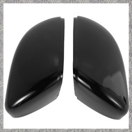 (L A T Z) Left+Right Gloss Black Wing Door Rear View Mirror Cover For Touran Golf Mk6