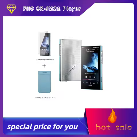 FiiO SK-JM21 Player MP3 Protective Case Anti Slip PU Leather Case Easy to Disassemble FiiO JM21 Musi