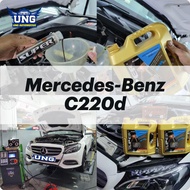 【佐敦】換油服務 / 引擎修復 / Mercedes-Benz C220D / Super Ester Plus 5W30 C3機油 / UNG Automotive