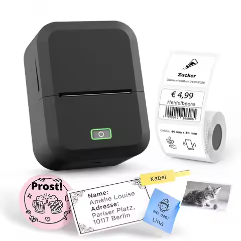 Mini Printer Marklife X2 Portable Thermal Printer Bluetooth Labeler Similar as Marklife P50 M110 M22