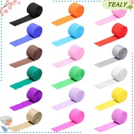 TEALY 1 Roll Crepe Paper Streamers DIY Rainbow Baby Shower Decoration Garland Photography Backdrops