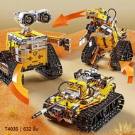 Wally Programming Building Blocks Assembly Robot รีโมทคอนโทรลสามในหนึ่งเดียวไฟฟ้าเข้ากันได้กับ Lego
