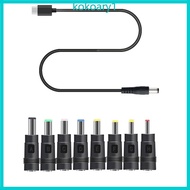 KOKO 65W USB C Type C PD to 12V 3 5 4 0 4 8 5 5mm Conveter Adapter 8in1 Cable Cord for Wifi Router L