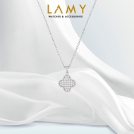 Dây chuyền bạc nữ LAMY Lucky Four Leaf Necklace Silver 6385SV