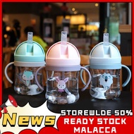 250ml Baby Bottles Drinking Bottle Cup Feeding Bottle With Straw Gravity Ball Wide-Caliber Children Kids Learn Feeding Drinking Bottle Kids Training Cup Milk Water| Mama House'