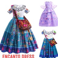 ENCANTO DRESS GIRL'S PRINCESS COSTUME MIRABEL ISABELA COSPLAY