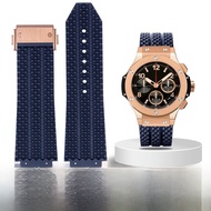 สายนาฬิกา HUBLOT ยางซิลิโคน ยางยางคลุมหน้าปัดแบบคลาสสิก ขนาด 19 มม. สายนาฬิกาแบบคลาสสิกที่ปรับแต่งได