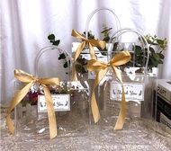 50pcs Transparent PVC Bag Door gift Bag Goodies Bag