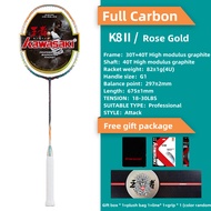 Kawasaki Badminton Racket King K8 & K8Ⅱ 40T For Professional Players (18-30lbs)