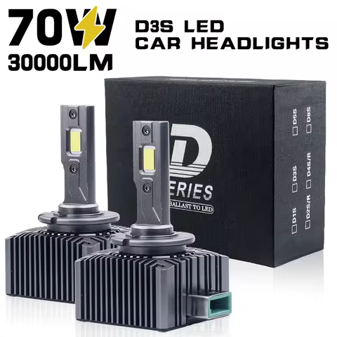2pcs D2S D4S LED Car Headlight HID Bulbs D1S D3S D5S D8S Canbus 70W Plug and Play 1:1 Xenon HID Lamp