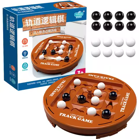 Smart Rotating Connect 4 Board Games Logic Thinking Track Matching Puzzle Brain Table Game Family In