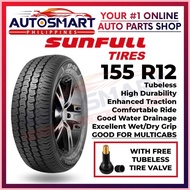 ◙ ▦ Sunfull 155 R12 Suzuki Multicab Tubeless Car Tire