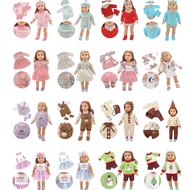 Suitable For 16 To 18 Inches/40.6 To 45.7 Cm Toy Reborn Doll Dress 20 Styles Suitable As Children's 