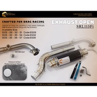 LHK Racing Exhaust Open SRL115Fi Lagenda Fi Ekzos