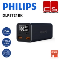 Philips 20000mAh Fast Charge Powerbank with 2xUSB-C & 2xUSB-A Port (DLP5721BK)