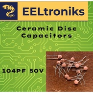 104PF 50V CERAMIC DISC CAPACITOR 10PCS/ 30 PHP