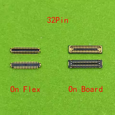 10pcs 32Pin LCD Display Screen FPC Connector On Board For Huawei V30/P20Lite 2019/P Smart Z/Y9 Prime