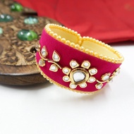 Handicrafts Kundan Work Silk Thread Bangle Kada For Women | indian Bangle
