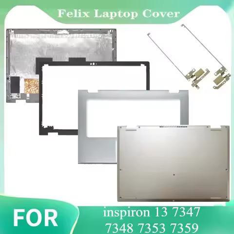 For inspiron 13 7347 7348 7353 7359 LCD Back Cover/Front Bezel/Hinges/Palmrest/Bottom Case Silver