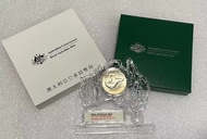 女王幣 2013年 澳大利亞50分 擺件造型蛇年生肖紀念幣 全新 澳洲皇家鑄幣局原盒裝