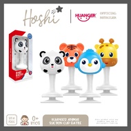Hoshi Baby x Huanger Animal Suction Cup Highchair Rattle Toy, Educational Toy for Infant, 0Mos+