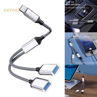 ez USB Splitter Cable Type C 1 Male to 2 USB Female Extension Cord Connector