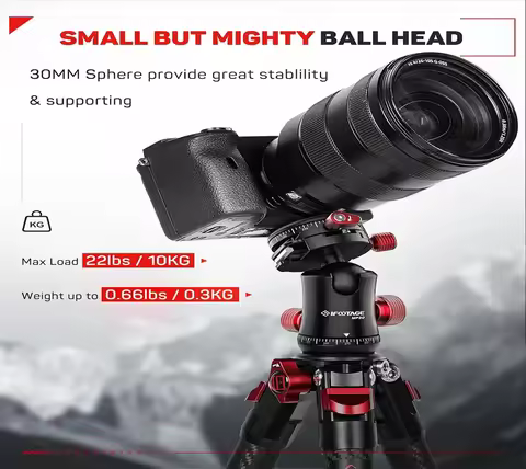 IFOOTAGE Tripod Head MP30 Phone Stand Monopod Mount Adapter For DSLR Cameras Tripod Ball Head with 1