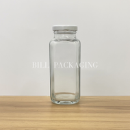 (แพ็ค10ขวด) ขวดแก้วทรงสูง 240ml. (8oz.) พร้อมฝาเกลียวล็อค 43mm. (ฝา4สี)[รหัสขวด : W895TO)