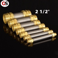 OS 2 1/2 Copper Male Thread  Stainless Steel Bellows For Fan coil unit Pipe Central Air Conditioning