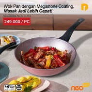 Pan / Frying Pan / Frying Pan - Neocook Wok Pan 28 cm Pink