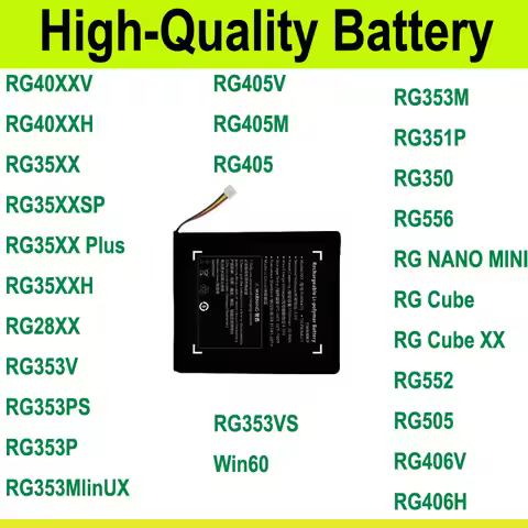 High-Quality Reliable Battery for Anbernic RG350 RG353M RG405M RG405 RG353VS RG406V RG406H Win600 RG