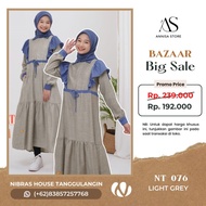 NIBRAS TEEN GAMIS REMAJA NT 076 LIGHT GREY / NIBRAS TEEN GAMIS REMAJA