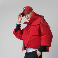 [零碼] HELLY HANSEN ARCTIC 短版防水羽絨外套 紅/女