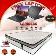(Free Laptop & Free Shipping) Lucrezia Larissas 10" Spring Mattress Tilam Queen King Single