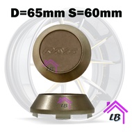 60mm Rays Bronze Rim Cap Center Wheel Cap