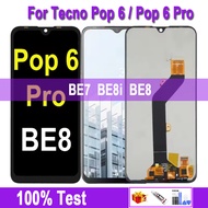 Original LCD Display For Tecno Pop 6 BE7 6Pro BE8 LCD Display Touch Screen Digiziter Assembly Replac