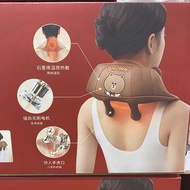 全新 line friends x 山姆 Ogawa石墨烯肩頸按摩器 按摩儀 按摩 肩膀 肩頸 按摩帶 附送賀年 Brown 熊大