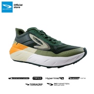 Sepatu 910nineten GEIST EKIDEN TRAIL sepatu trailrun - Hijau-Tua/Krem/Jingga