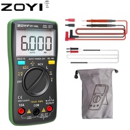 ZOYI | ZOYI ZT-102L มัลติมิเตอร์แบบอัตโนมัติขนาดพกพาความแม่นยำสูงมิเตอร์อเนกประสงค์ 60H ช่วงค่าความเ