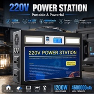 Portable power station 1200W AC 220V power station output emergency backup power box battery camping