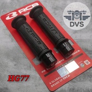 CODE X94I 2 in 1 Package RCB ORIGINAL HANDGRIP HG66HG77 ROUND HANDLEBAR STEEL CNC UNIVERSAL Black SE