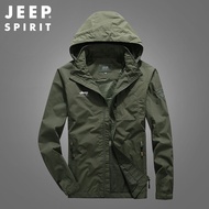 Jeep Spirit เสื้อแจ็คเก็ตขนาดใหญ่ลำลองกีฬาผู้ชาย
