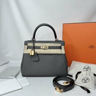 HERMES 錫器灰KELLY 25