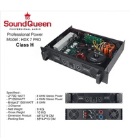 Power Soundqueen HDX 7 PRO Power Amplifier HDX-7 SQ Sound Queen 2 channel