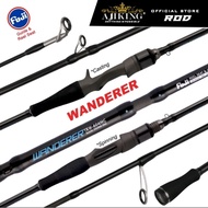 Joran Pancing (6'0ft-6'6ft) Ajiking Wanderer Spinning Casting Travel Fishing Rod Portable Travel Rod