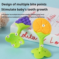 Baby Fruit Silicone Teething Stick | Teether Teething toy| Oball Chew Toy 3 months baby