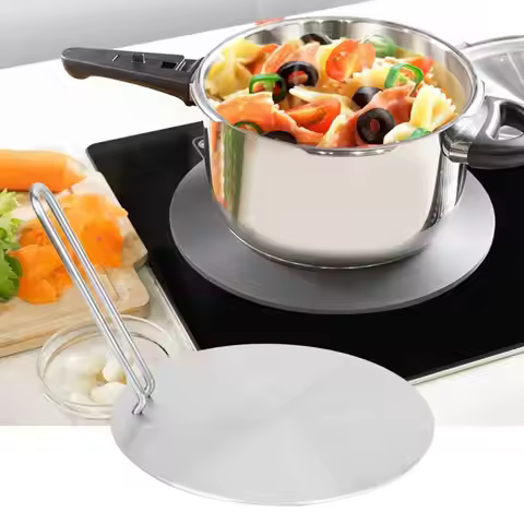 20cm Stainless Steel Heat Diffuser Induction Plate Adapter Converter Gas Electric Cooker Plate Kiche