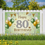 Happy 80th Birthday Backdrop For Women Flowers Photography Background 80th Birthday Floral Birthday 