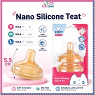 FIFFY NANO TECH SILICONE TEAT WIDE NECK PUTING BOTOL SUSU NEWBORN ( S / M / L )